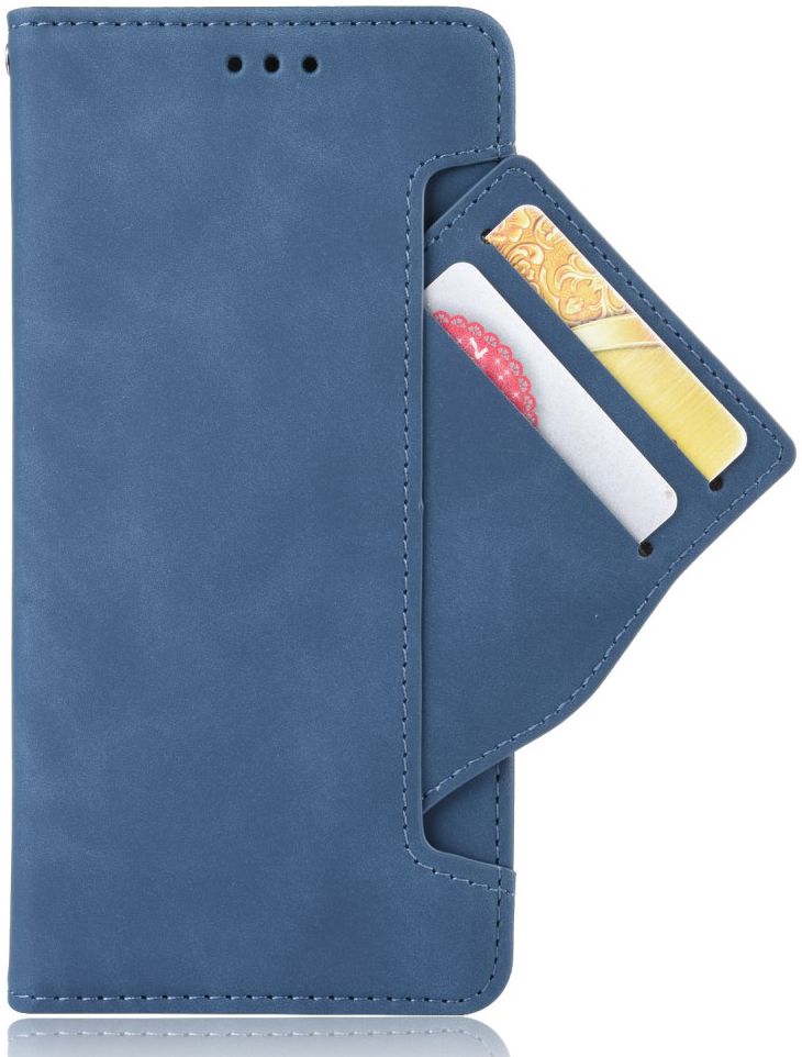 Motorola One Vision Portemonnee Hoesje Met Kaarthouder Blauw afbeelding 3