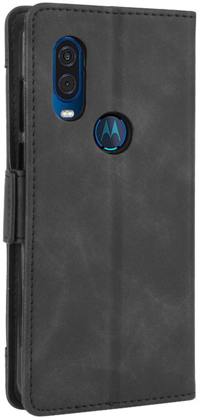 Motorola One Vision Portemonnee Hoesje Met Kaarthouder Zwart afbeelding 8
