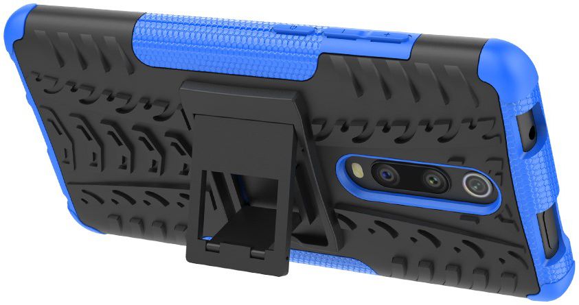 Xiaomi Mi 9T Robuust Hybride Hoesje Blauw afbeelding 5