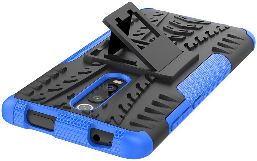 Xiaomi Mi 9T Robuust Hybride Hoesje Blauw afbeelding 7