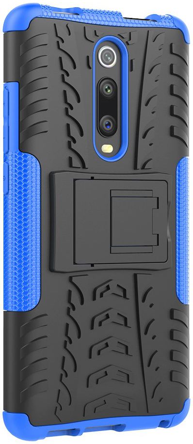 Xiaomi Mi 9T Robuust Hybride Hoesje Blauw afbeelding 8