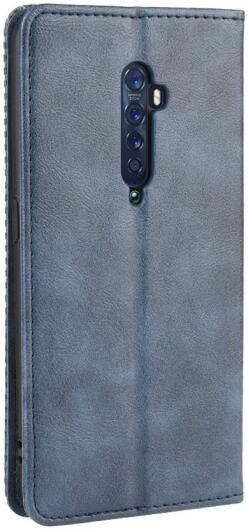 Oppo Reno 2 Stijlvol Vintage Portemonnee Hoesje Blauw afbeelding 2