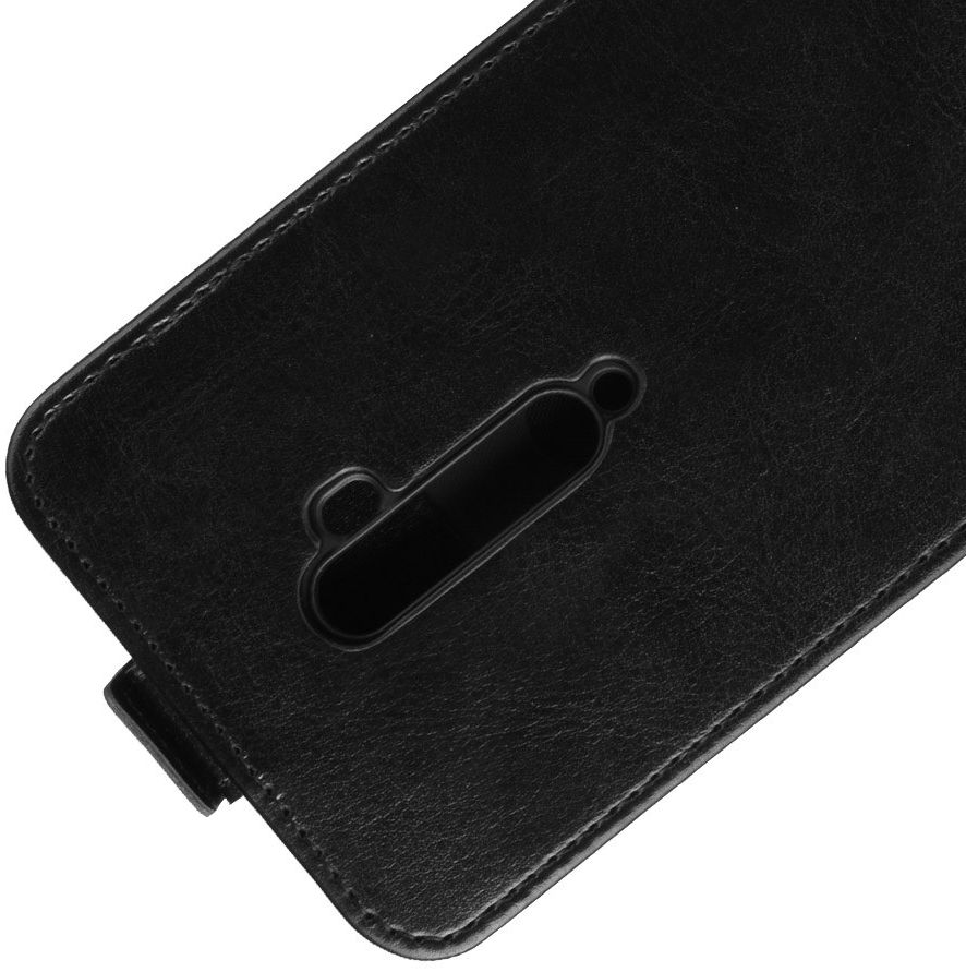 Oppo Reno 2 Verticaal Flip Hoesje Zwart afbeelding 3