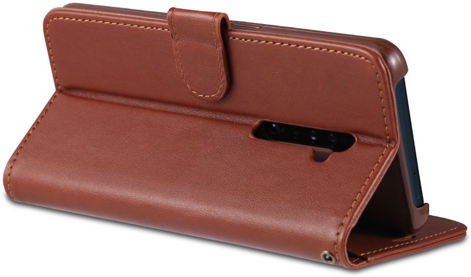 AZNS Oppo Reno 2 Portemonnee Stand Hoesje Coffee afbeelding 6
