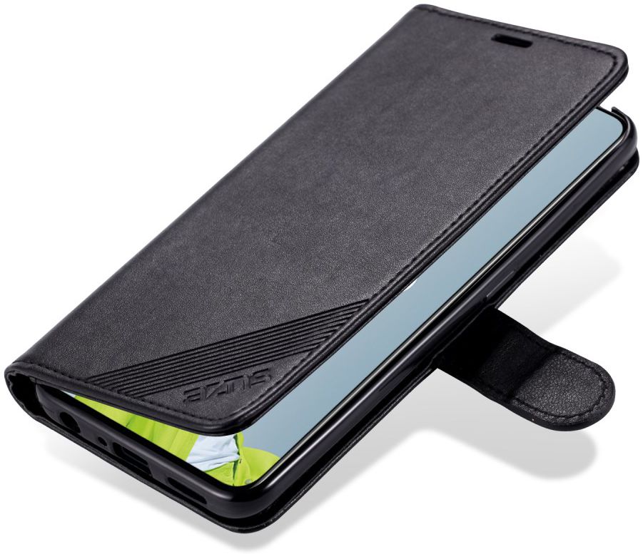 AZNS Oppo Reno 2 Portemonnee Stand Hoesje Zwart afbeelding 1