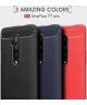OnePlus 7T Pro Geborsteld TPU Hoesje Rood