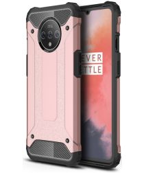 OnePlus 7T Hybride Hoesje Roze