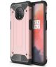 OnePlus 7T Hybride Hoesje Roze