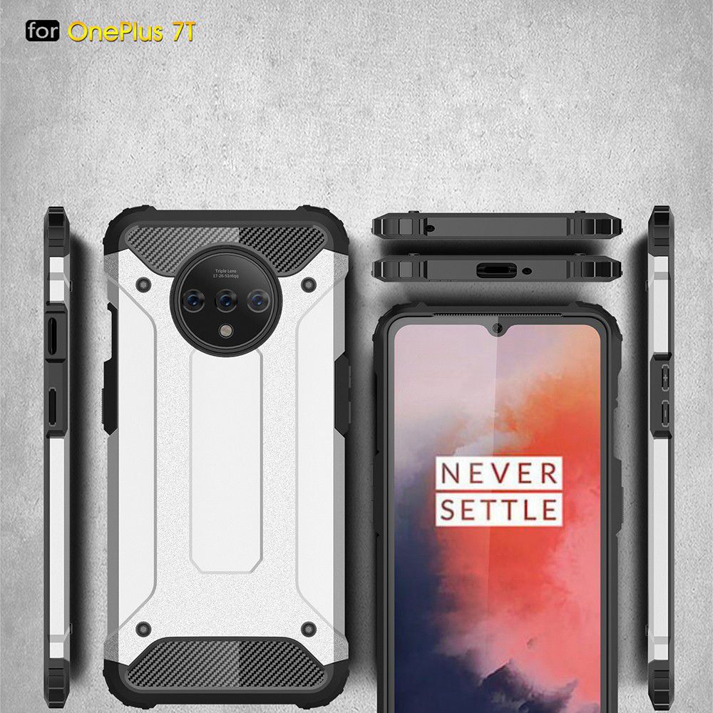 OnePlus 7T Hybride Hoesje Donker Blauw afbeelding 3