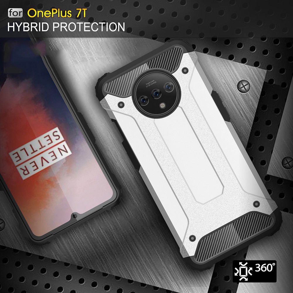 OnePlus 7T Hybride Hoesje Donker Blauw afbeelding 7