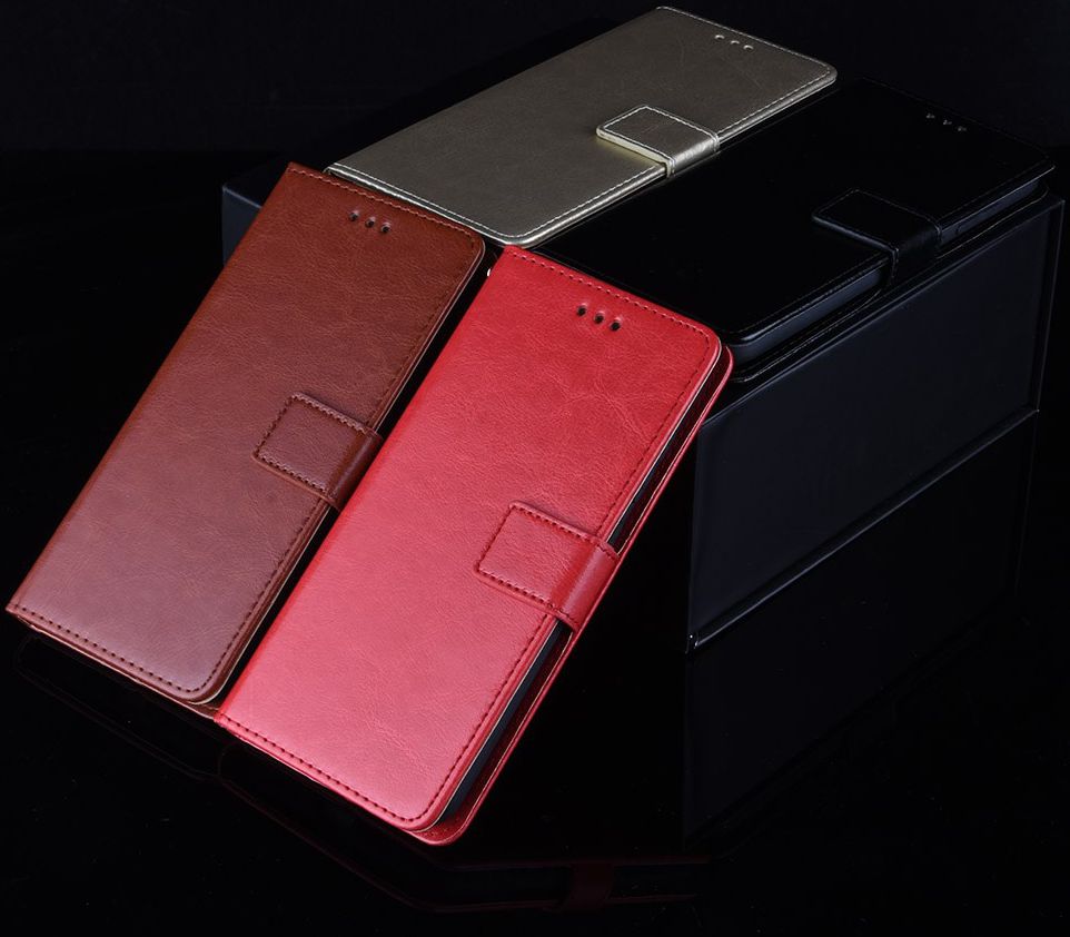 Oppo A5 / A9 (2020) Crazy Horse Portemonnee Hoesje Rood afbeelding 10