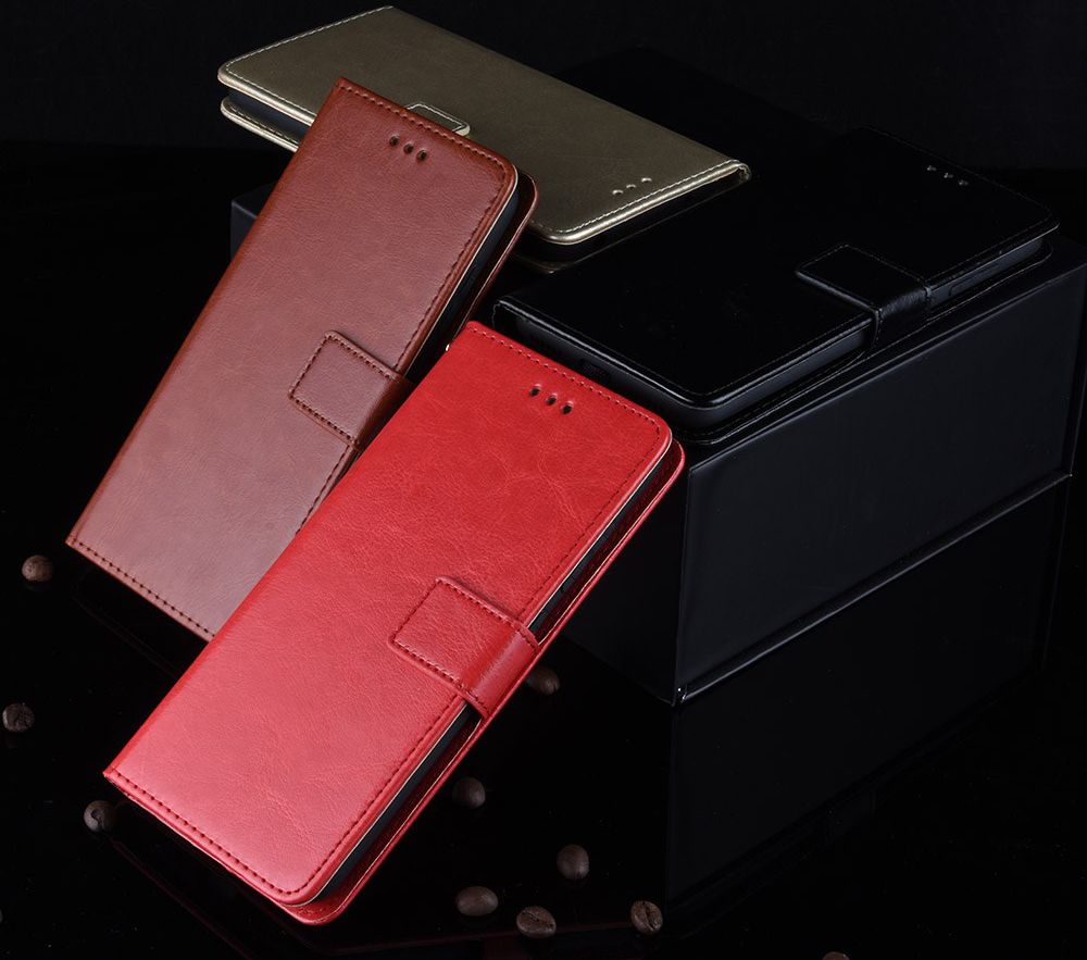 Oppo A5 / A9 (2020) Crazy Horse Portemonnee Hoesje Rood afbeelding 7