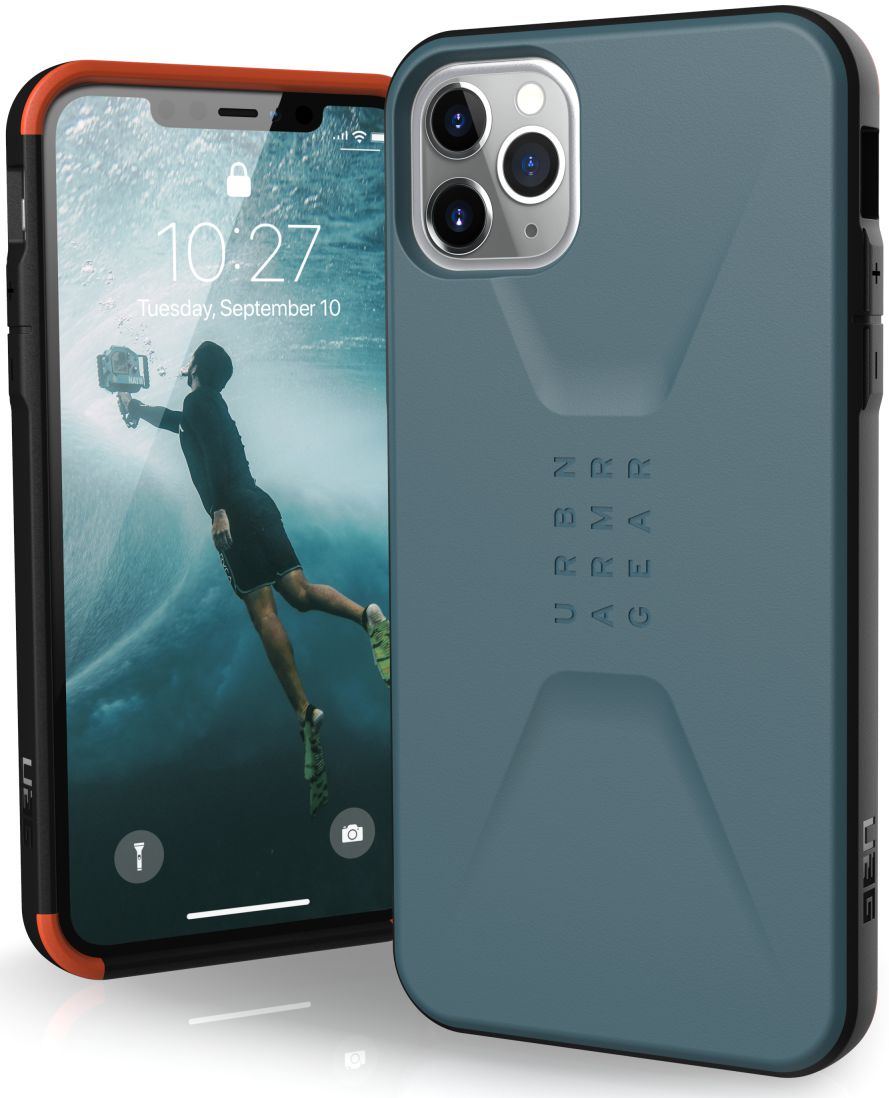Urban Armor Gear Civilian Series Apple iPhone 11 Pro Max Hoesje Blauw afbeelding 1