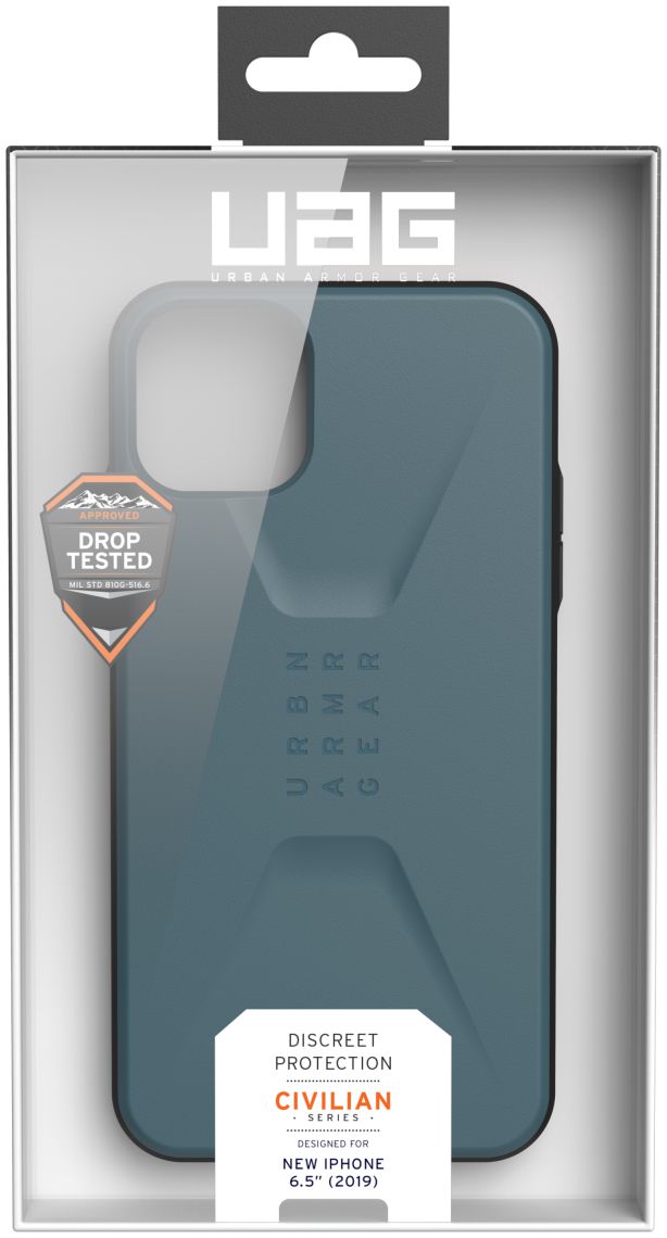 Urban Armor Gear Civilian Series Apple iPhone 11 Pro Max Hoesje Blauw afbeelding 11