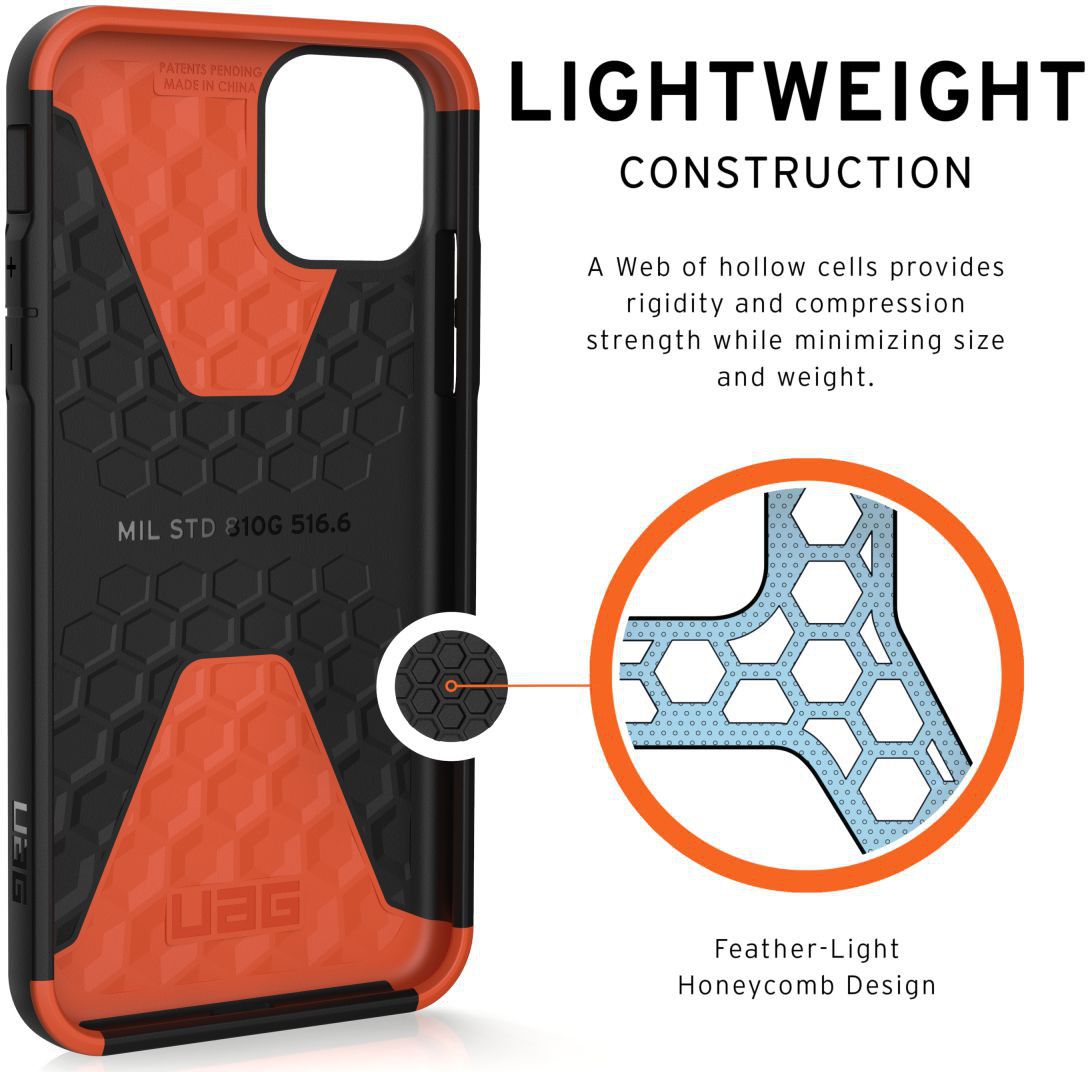 Urban Armor Gear Civilian Series Apple iPhone 11 Pro Max Hoesje Blauw afbeelding 4