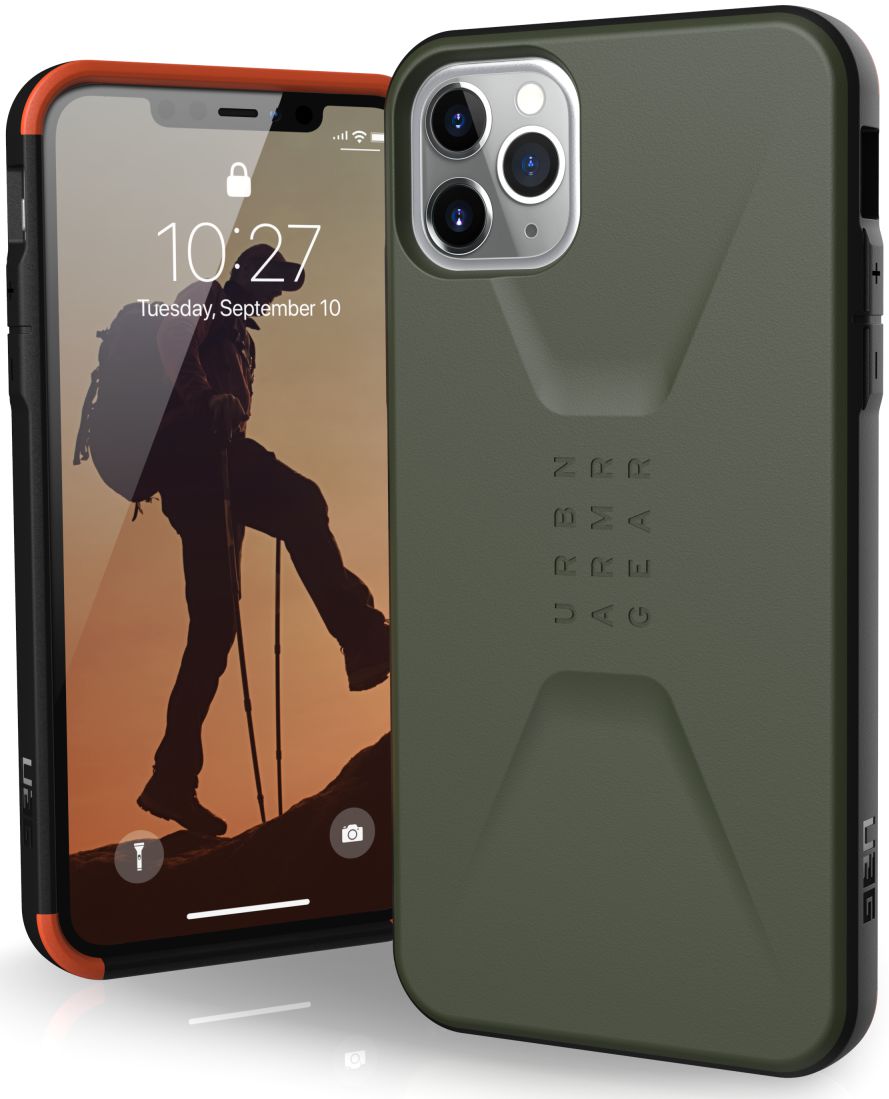 Urban Armor Gear Civilian Series Apple iPhone 11 Pro Max Hoesje Groen afbeelding 1