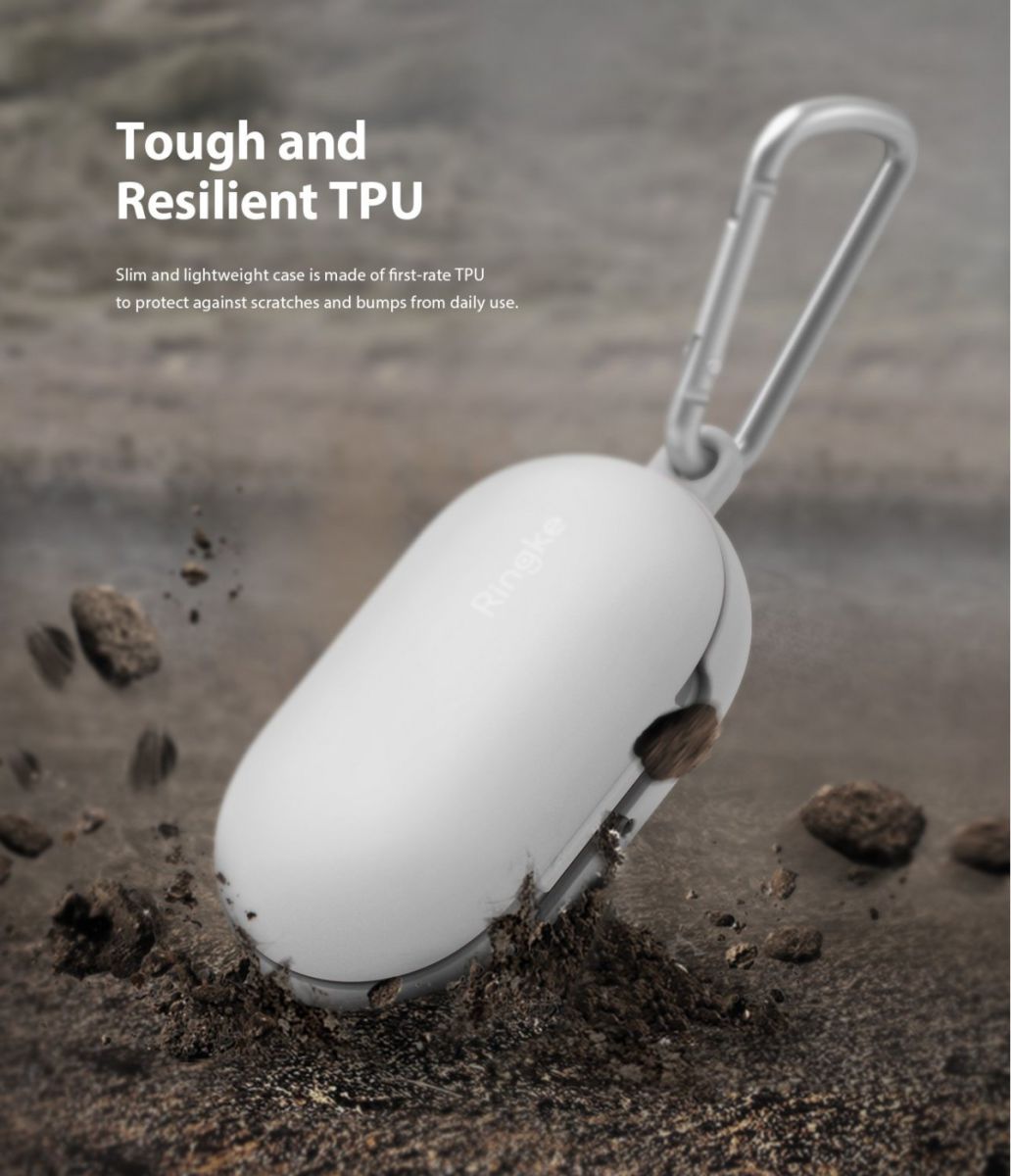 Ringke Samsung Galaxy Buds Stevig TPU Hoesje Wit afbeelding 2