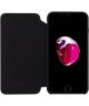 Senza Pure Apple iPhone SE (2020) Hoesje Dun Leren Wallet Case Zwart