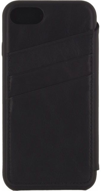 Senza Pure Apple iPhone SE (2020) Hoesje Dun Leren Wallet Case Zwart afbeelding 5