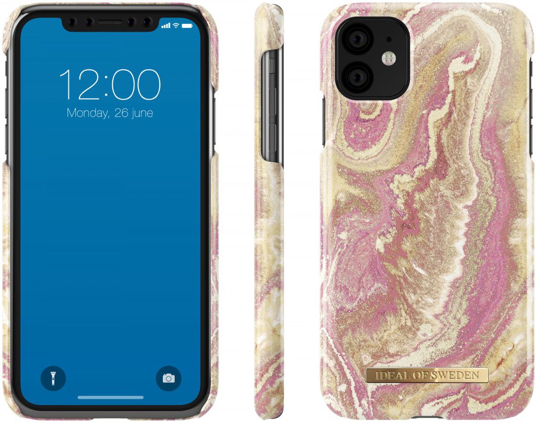 iDeal of Sweden Fashion Apple iPhone 11 Hoesje Golden Blush Marble afbeelding 2