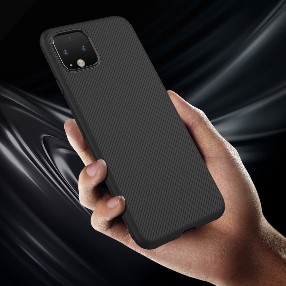 Google Pixel 4 Twill Slim Texture Back Cover Zwart afbeelding 7