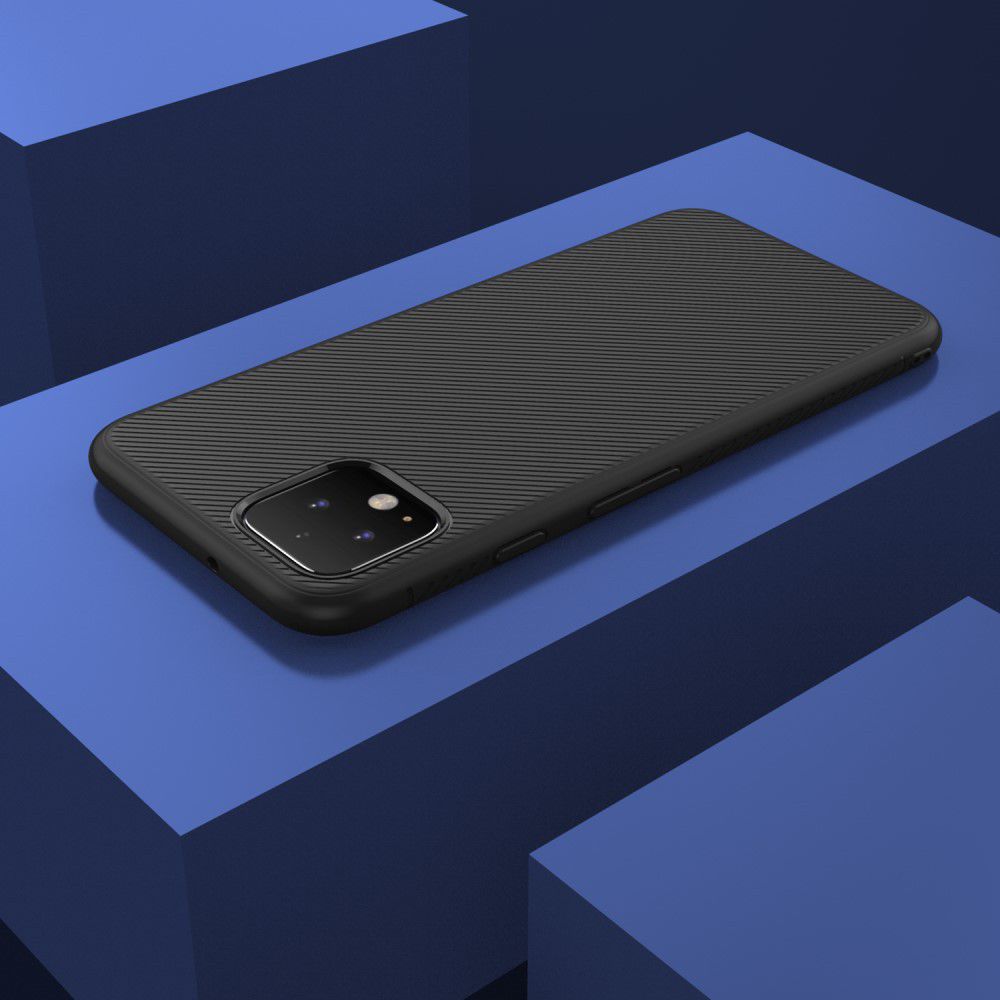 Google Pixel 4 Twill Slim Texture Back Cover Zwart afbeelding 9