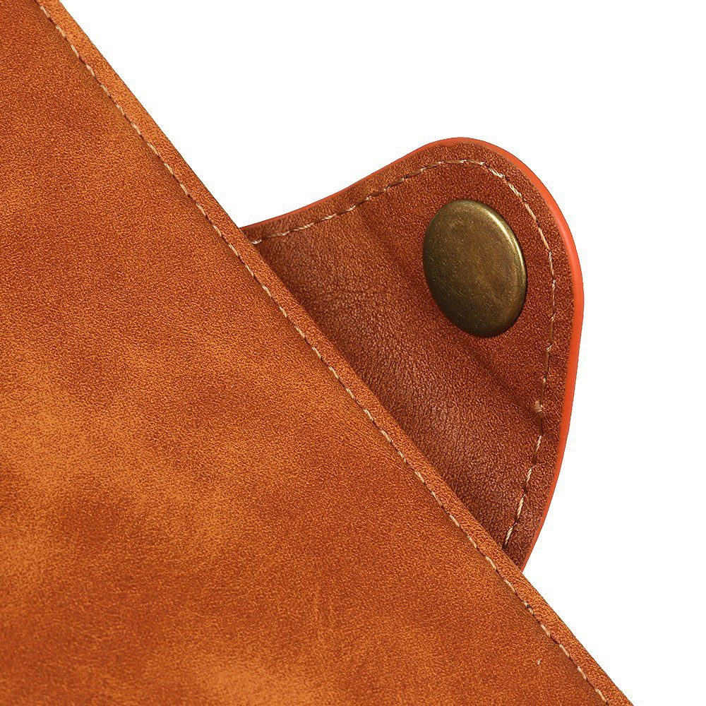 Motorola Moto E6s / E6 Plus Vintage Portemonnee Hoesje Drukknoop Bruin afbeelding 8