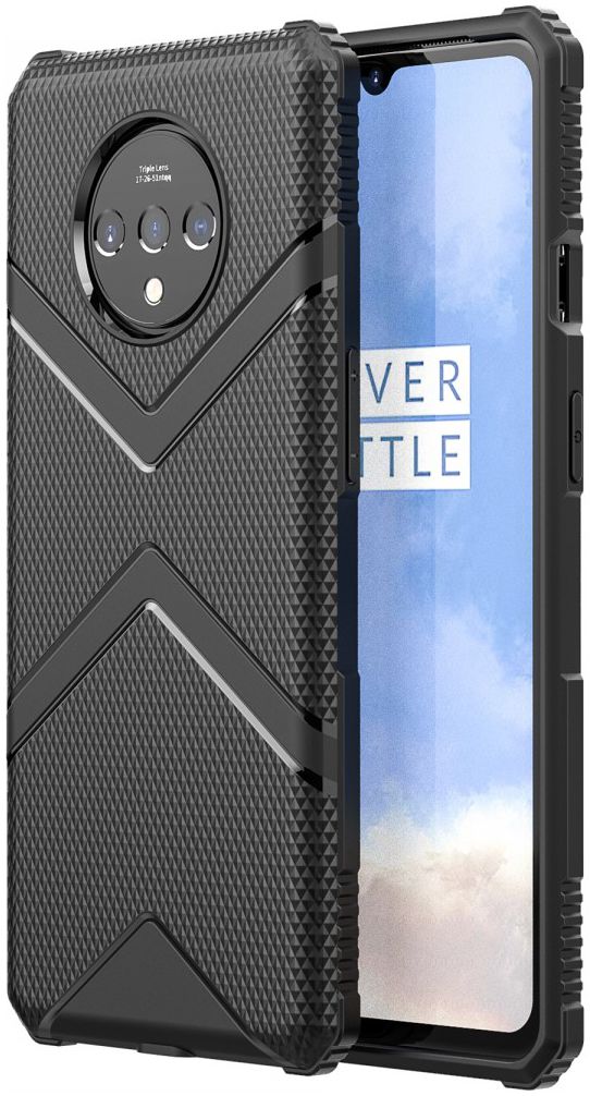 OnePlus 7T Armor Defence Hoesje Zwart afbeelding 1