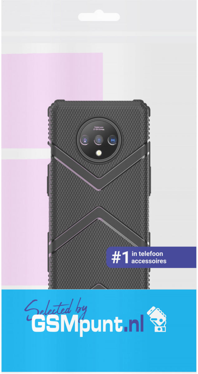 OnePlus 7T Armor Defence Hoesje Zwart afbeelding 2