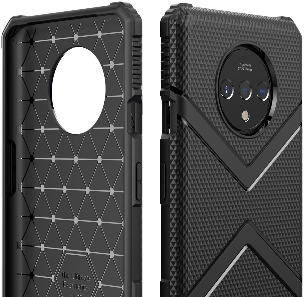 OnePlus 7T Armor Defence Hoesje Zwart afbeelding 6