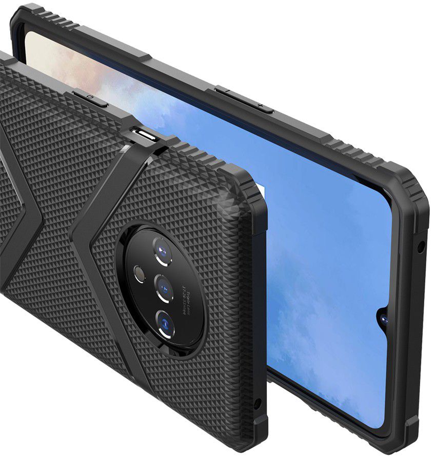 OnePlus 7T Armor Defence Hoesje Zwart afbeelding 9