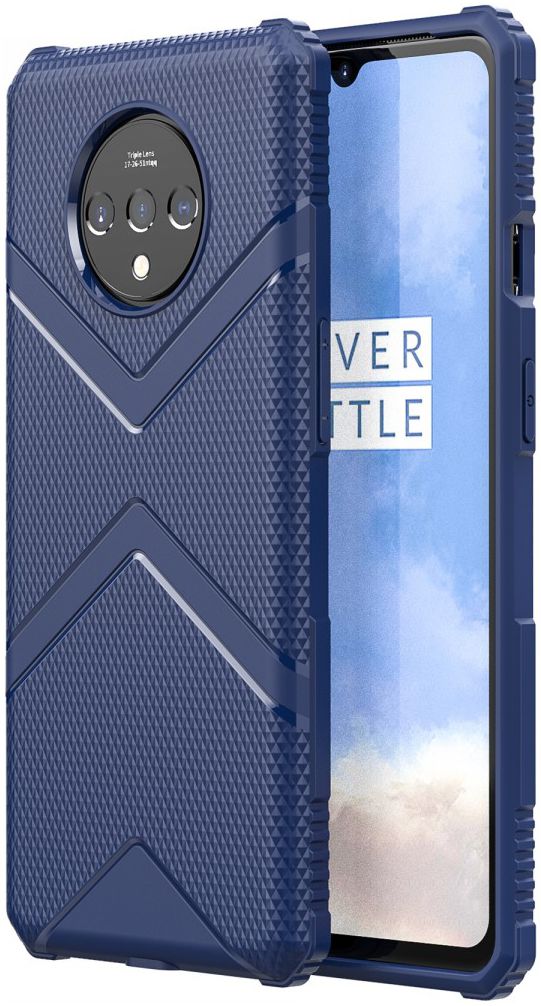 OnePlus 7T Armor Defence Hoesje Blauw afbeelding 1
