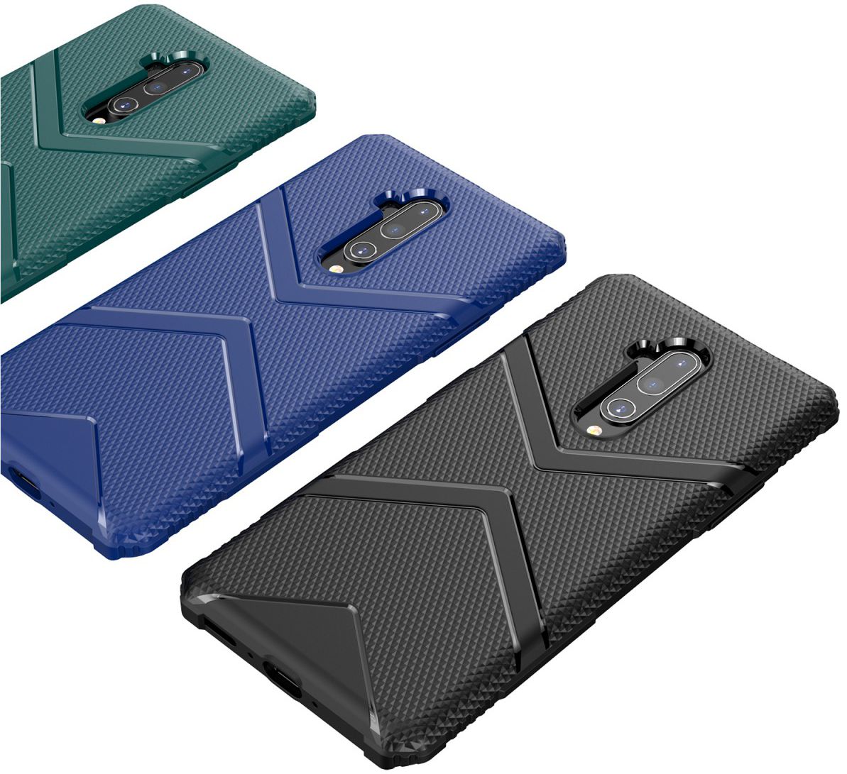 OnePlus 7T Pro Armor Defence Hoesje Zwart afbeelding 10