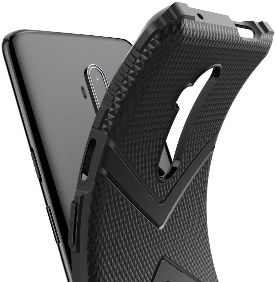 OnePlus 7T Pro Armor Defence Hoesje Zwart afbeelding 2