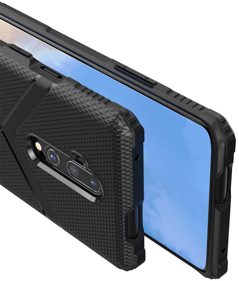 OnePlus 7T Pro Armor Defence Hoesje Zwart afbeelding 4
