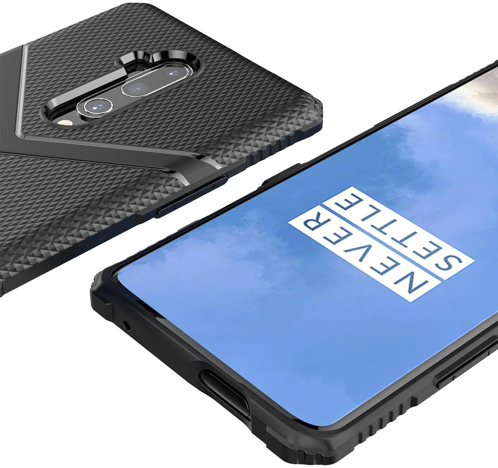 OnePlus 7T Pro Armor Defence Hoesje Zwart afbeelding 5