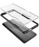OnePlus 7T Pro Slim Fit Hybride Hoesje Transparant/Midnight Green