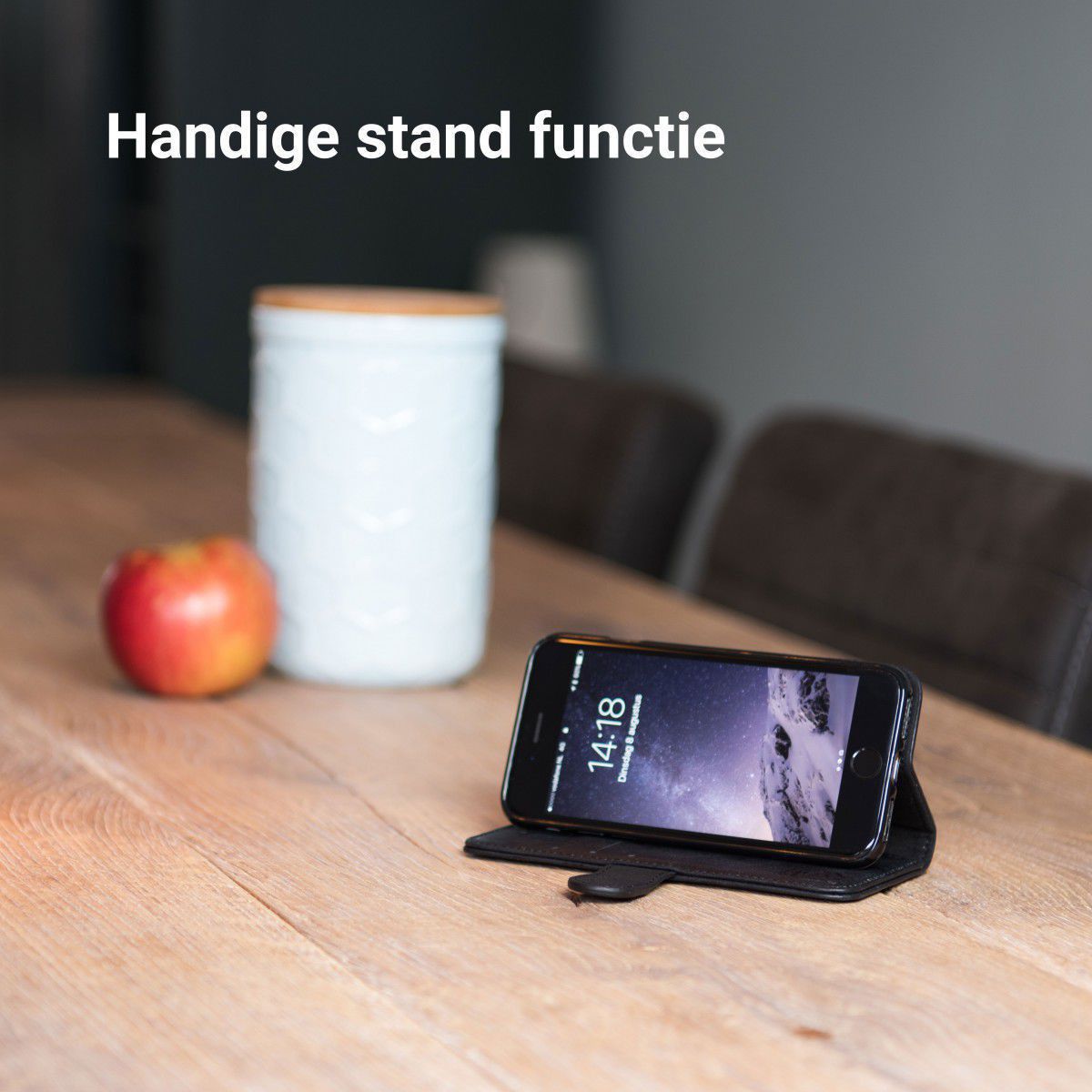 Rosso Element Oppo Reno2 Hoesje Book Cover Zwart afbeelding 10