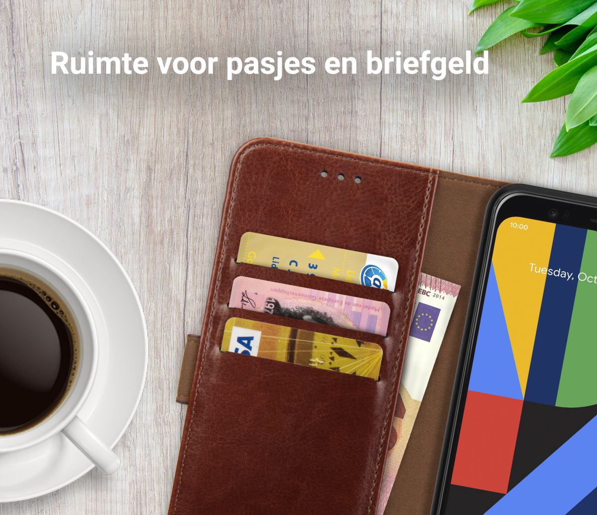 Rosso Element Google Pixel 4 XL Hoesje Book Cover Bruin afbeelding 8