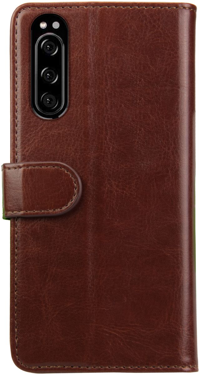 Rosso Element Sony Xperia 5 Hoesje Book Cover Bruin afbeelding 2