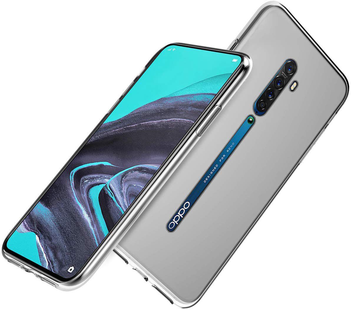 Oppo Reno2 Hoesje Dun TPU Transparant afbeelding 2