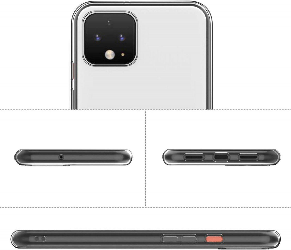 Google Pixel 4 XL Hoesje Dun TPU Transparant afbeelding 5