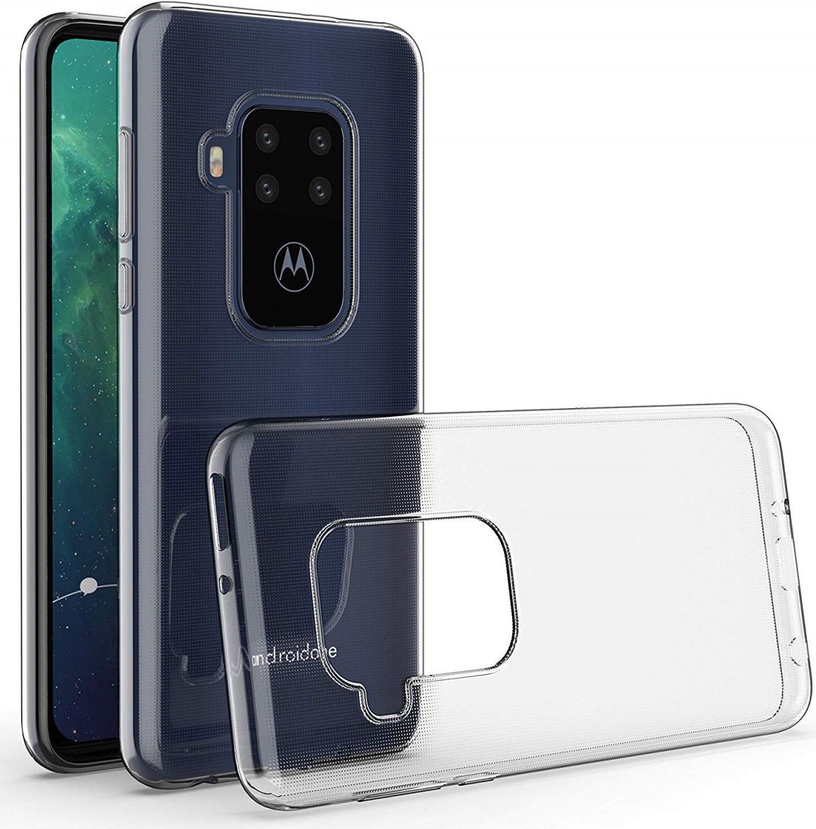 Motorola One Zoom Hoesje Dun TPU Transparant afbeelding 1