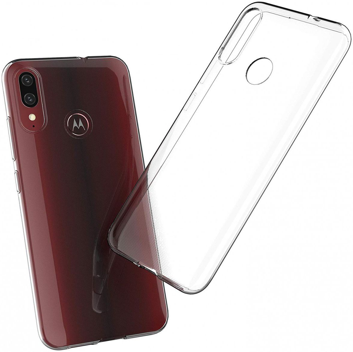 Motorola Moto E6s / E6 Plus Hoesje Dun TPU Transparant afbeelding 2