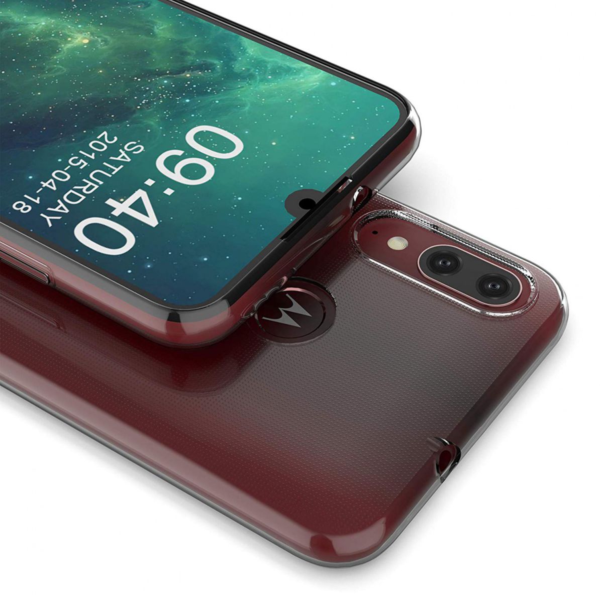 Motorola Moto E6s / E6 Plus Hoesje Dun TPU Transparant afbeelding 5