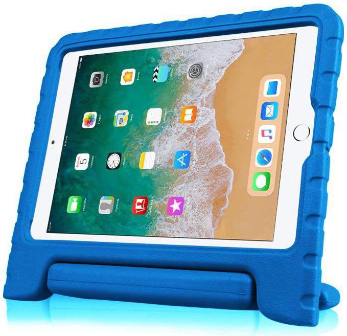 iPad 10.2 2019 / 2020 / 2021 Kinder Tablethoes met Handvat Blauw afbeelding 9