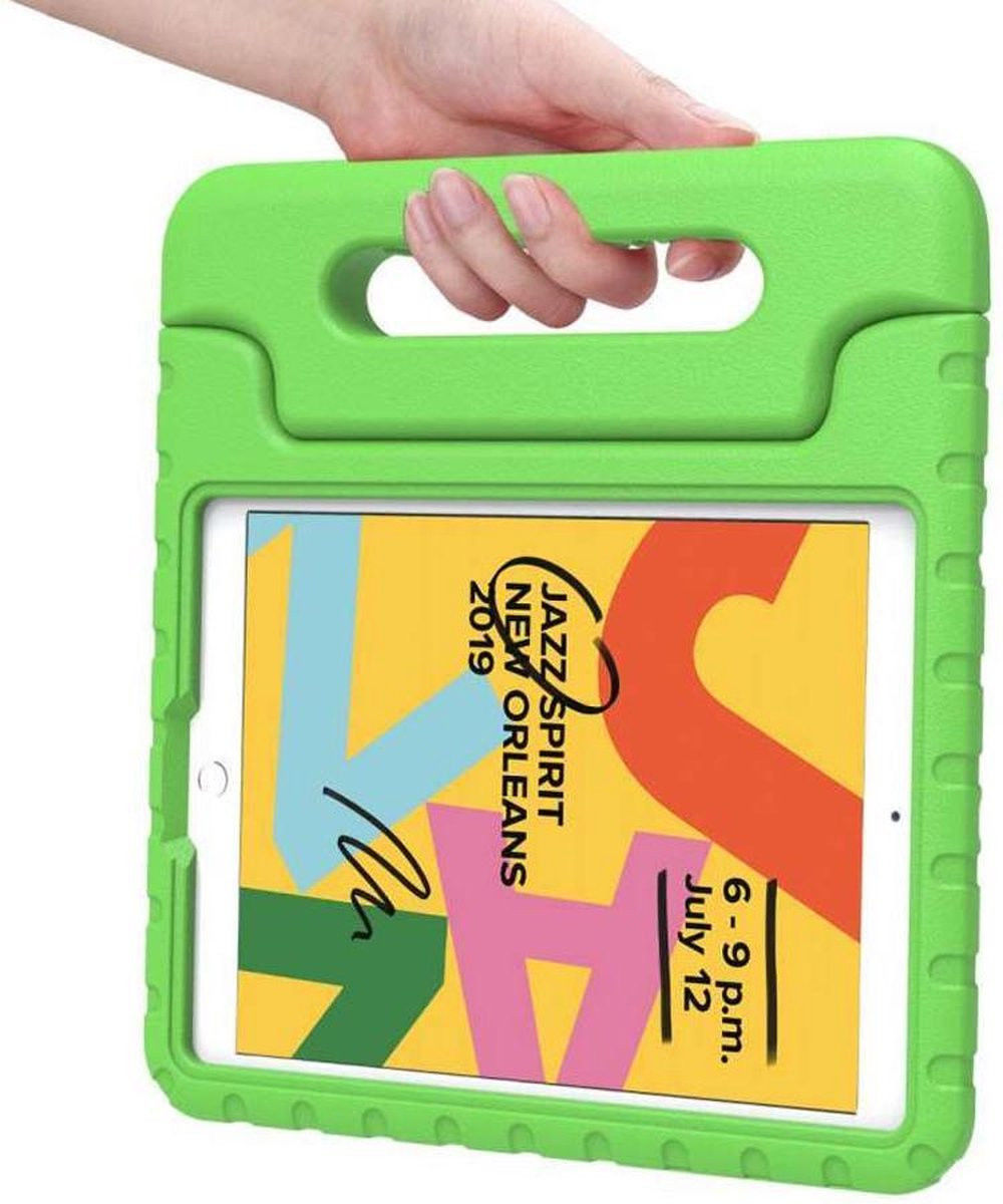iPad 10.2 2019 / 2020 / 2021 Kinder Tablethoes met Handvat Groen afbeelding 6