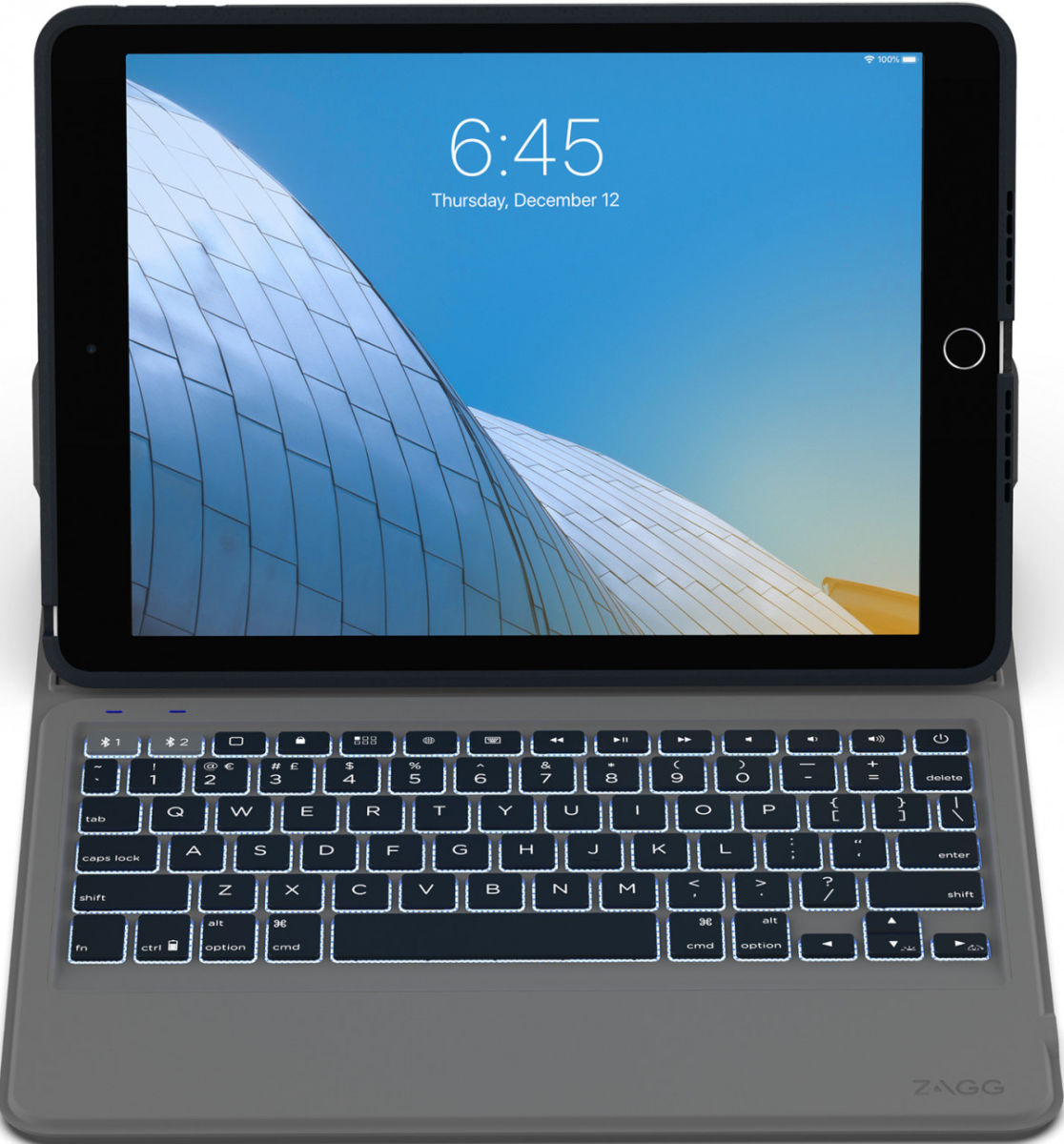 ZAGG Keyboard Rugged Messenger Apple iPad 10.2 Zwart afbeelding 2