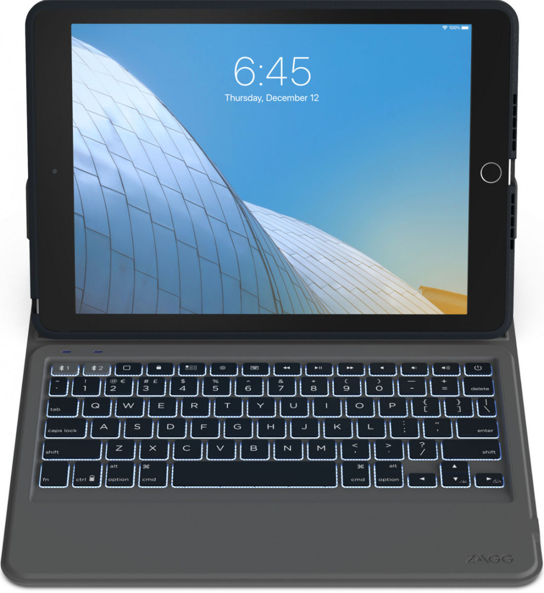 zagg rugged messenger keyboard folio for ipad 10.2