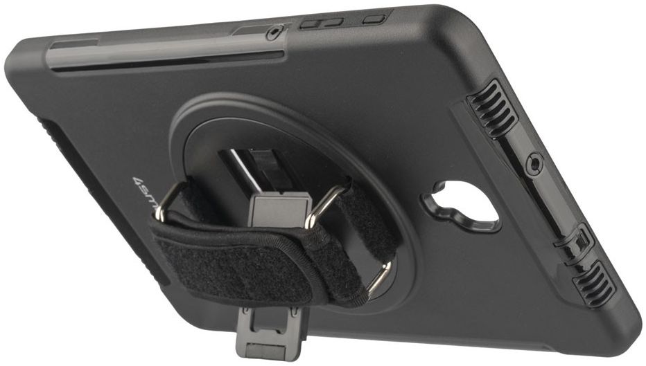 4smarts Rugged GRIP Samsung Galaxy Tab A 10.5 (2018) Hoes Zwart afbeelding 2